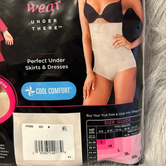 Maidenform‎ Flexees Shapewear Womens Size Medium Beige Stretchy High Waist Brief - Picture 4 of 4